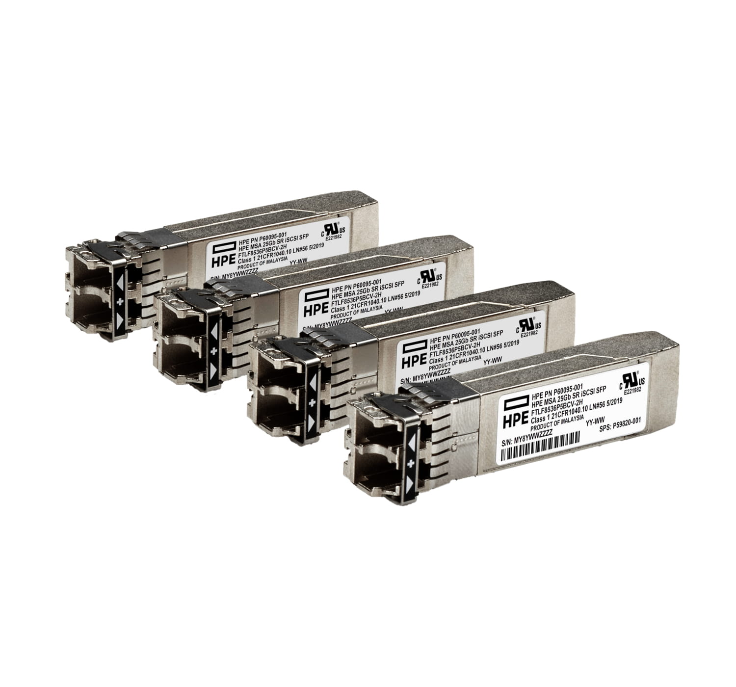 HPE MSA iSCSI - SFP28 Empfängermodul - 25GbE (Packung mit 4)