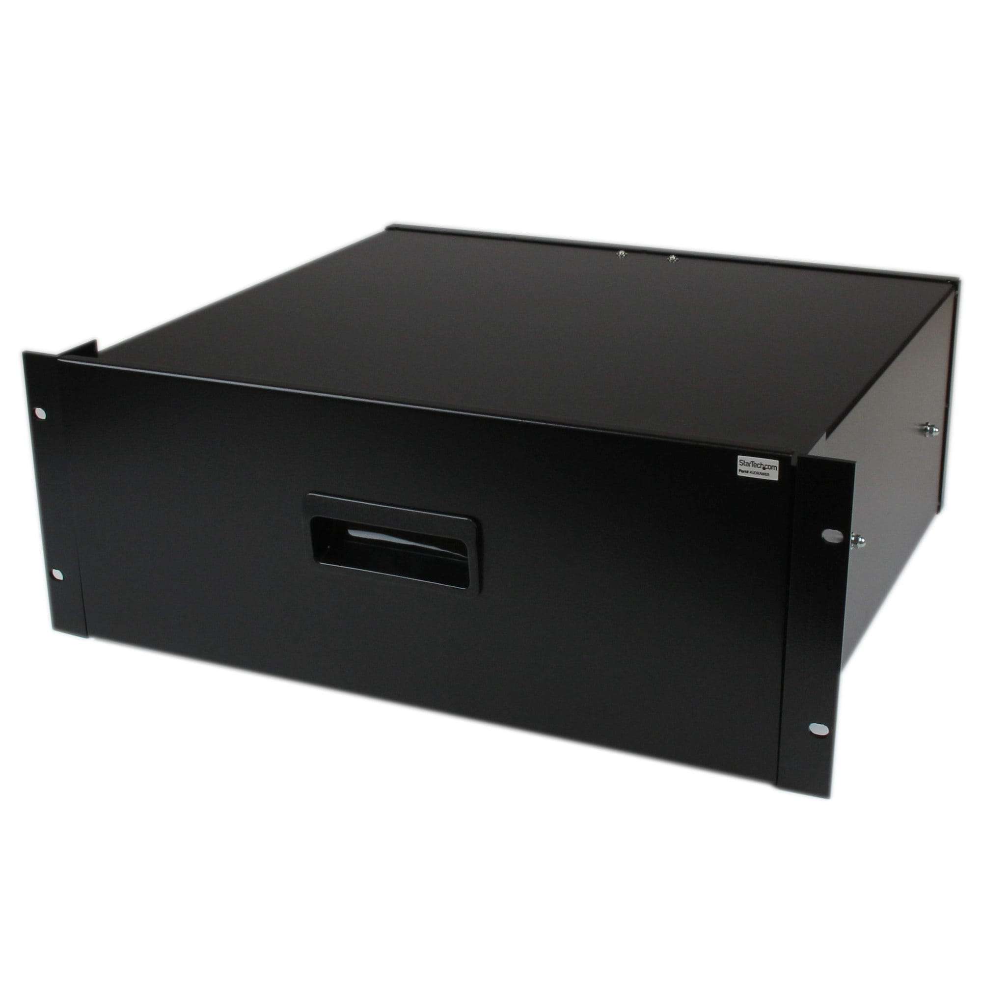 StarTech.com 4HE Rackschublade aus Stahlblech in Schwarz