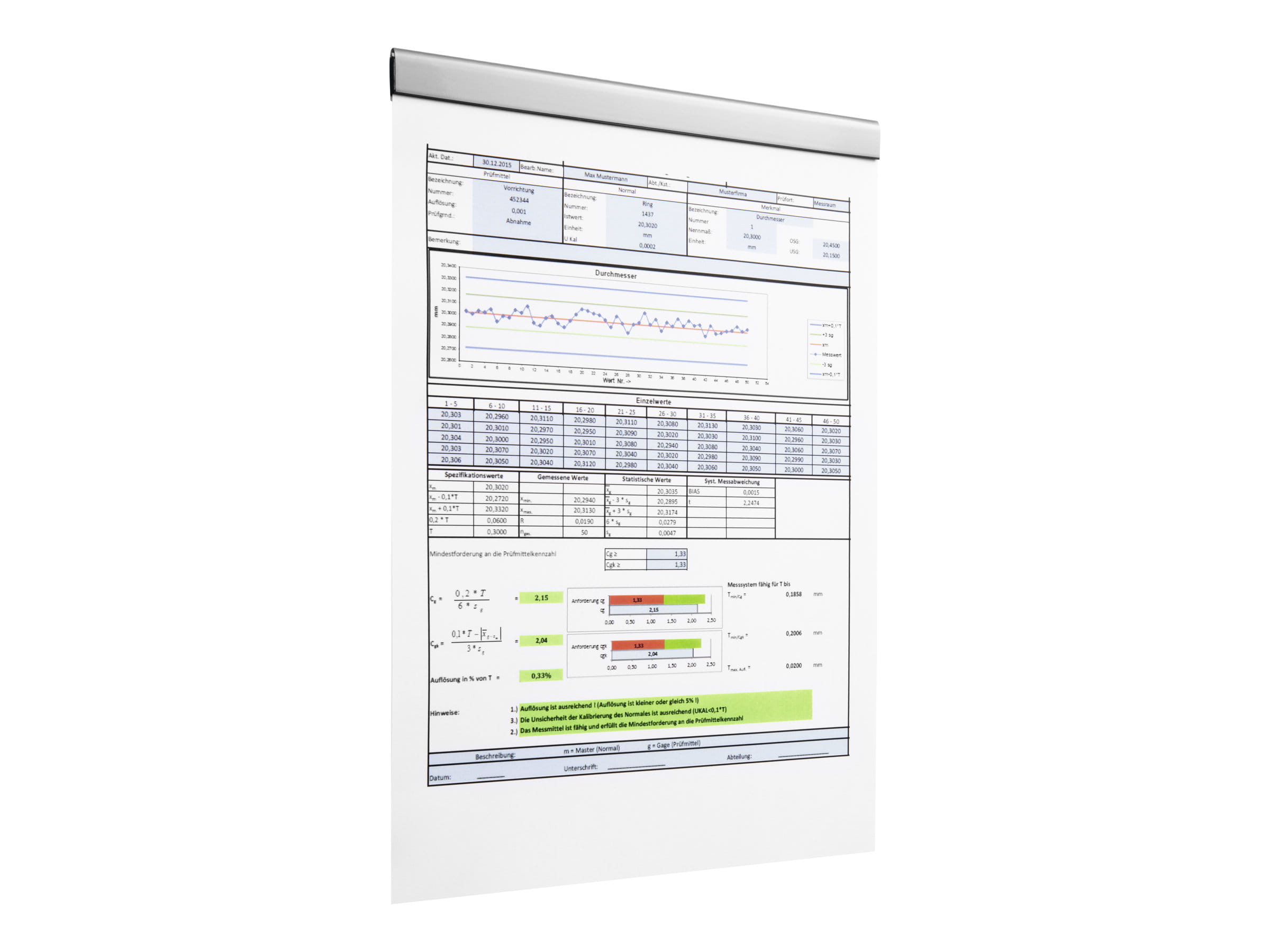 Durable DURAFIX - Displayschiene - für A4, A5 - Silber (Packung mit 5)