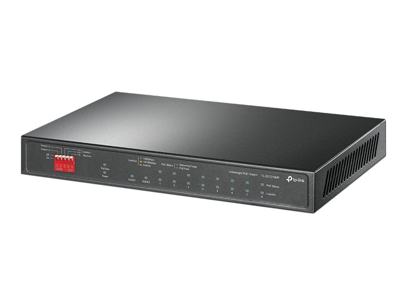 TP-LINK 10-Port Gigabit Desktop Switch mit 8-Port PoE+, Unmanaged, Gigabit Ethernet (10/100/1000), Power over Ethernet (PoE)