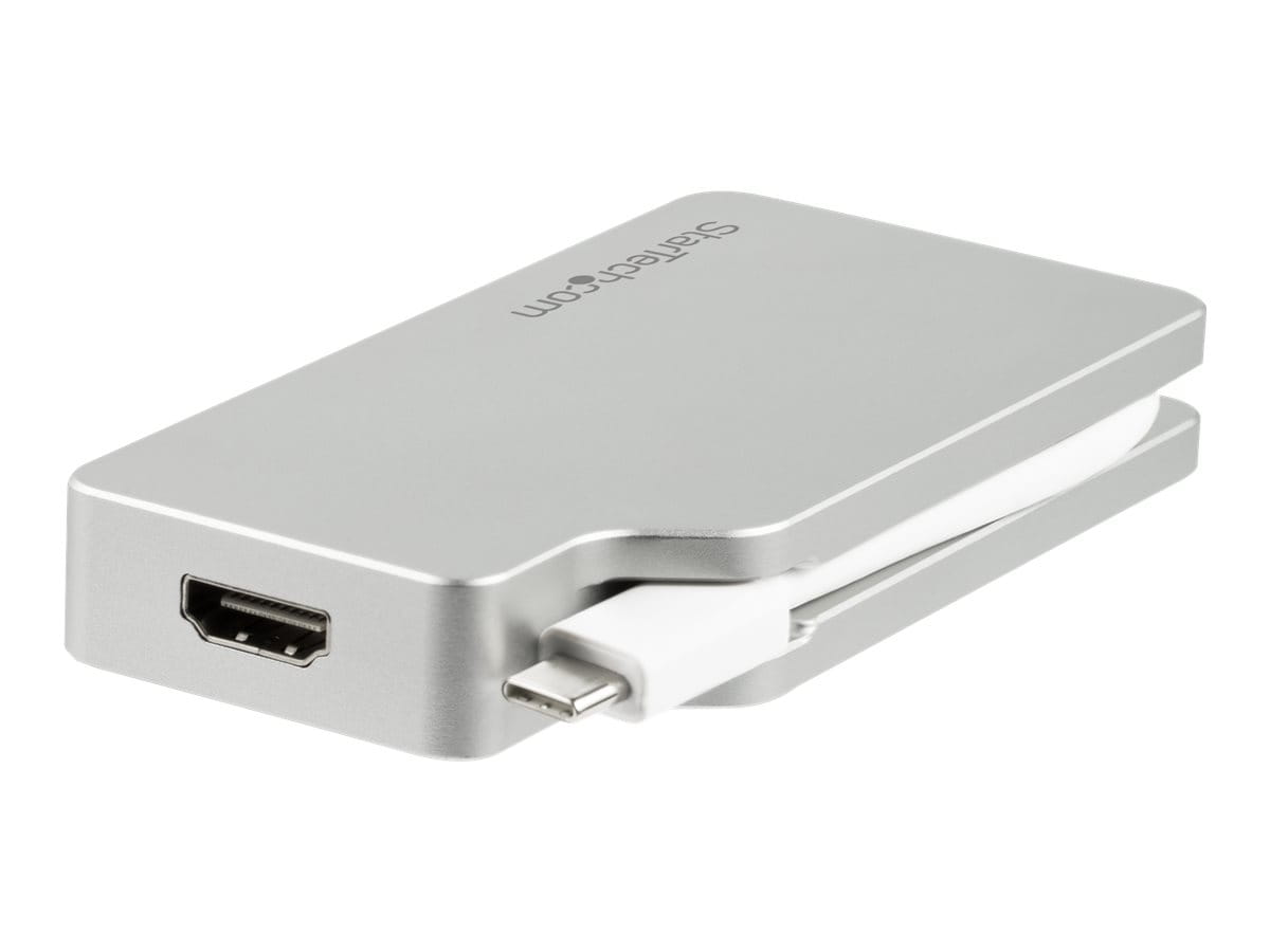 StarTech.com Aluminium Reise A/V Adapter 4-in-1 USB-C auf VGA, DVI, HDMI oder mDP - USB Type-C Adapter - 4K - Videoadapter - 24 pin USB-C männlich zu HD-15 (VGA) StarTech.com Aluminium Reise A/V Adapter 4-in-1 USB-C auf VGA, DVI, HDMI oder mDP - USB Type-C Adapter - 4K - Videoadapter - 24 pin USB-C männlich zu HD-15 (VGA)