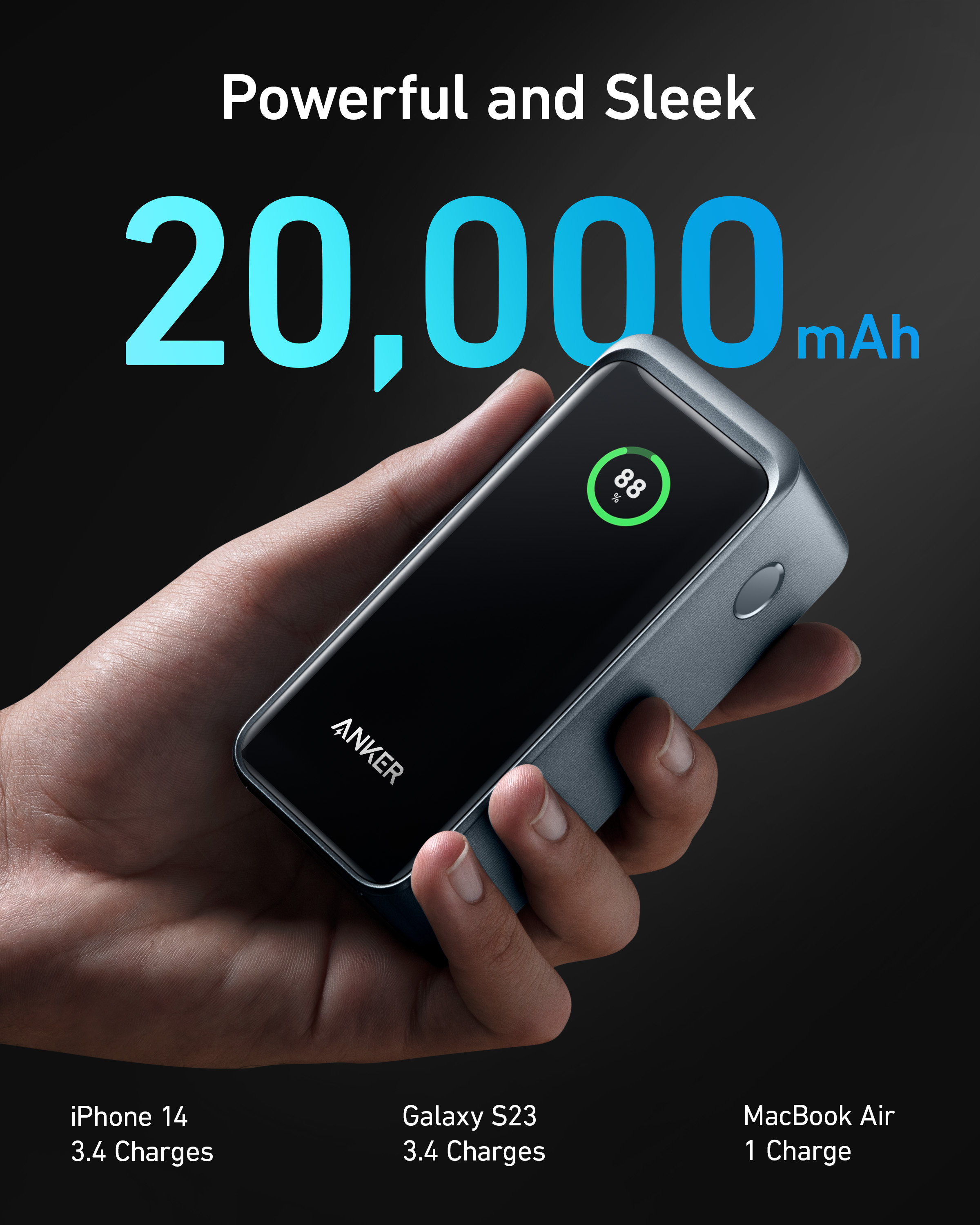 ANKER Prime - Powerbank - 5 / 9 / 10 / 12 / 15