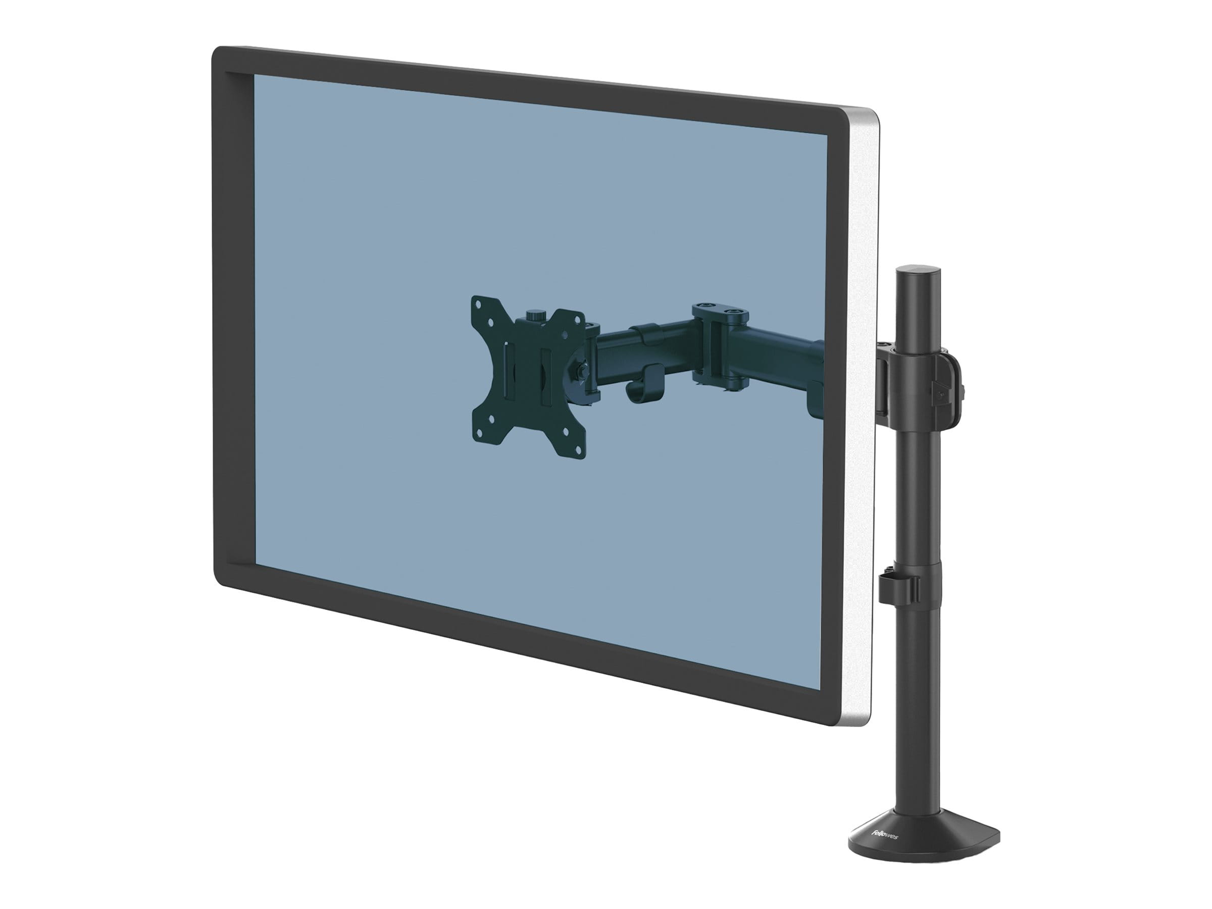 Fellowes Reflex Single Monitor Arm - Befestigungskit - einstellbarer Arm - für Monitor - Metall - Schwarz, RAL 9017 - Bildschirmgröße: up to 81.28 cm (bis zu 32 Zoll)