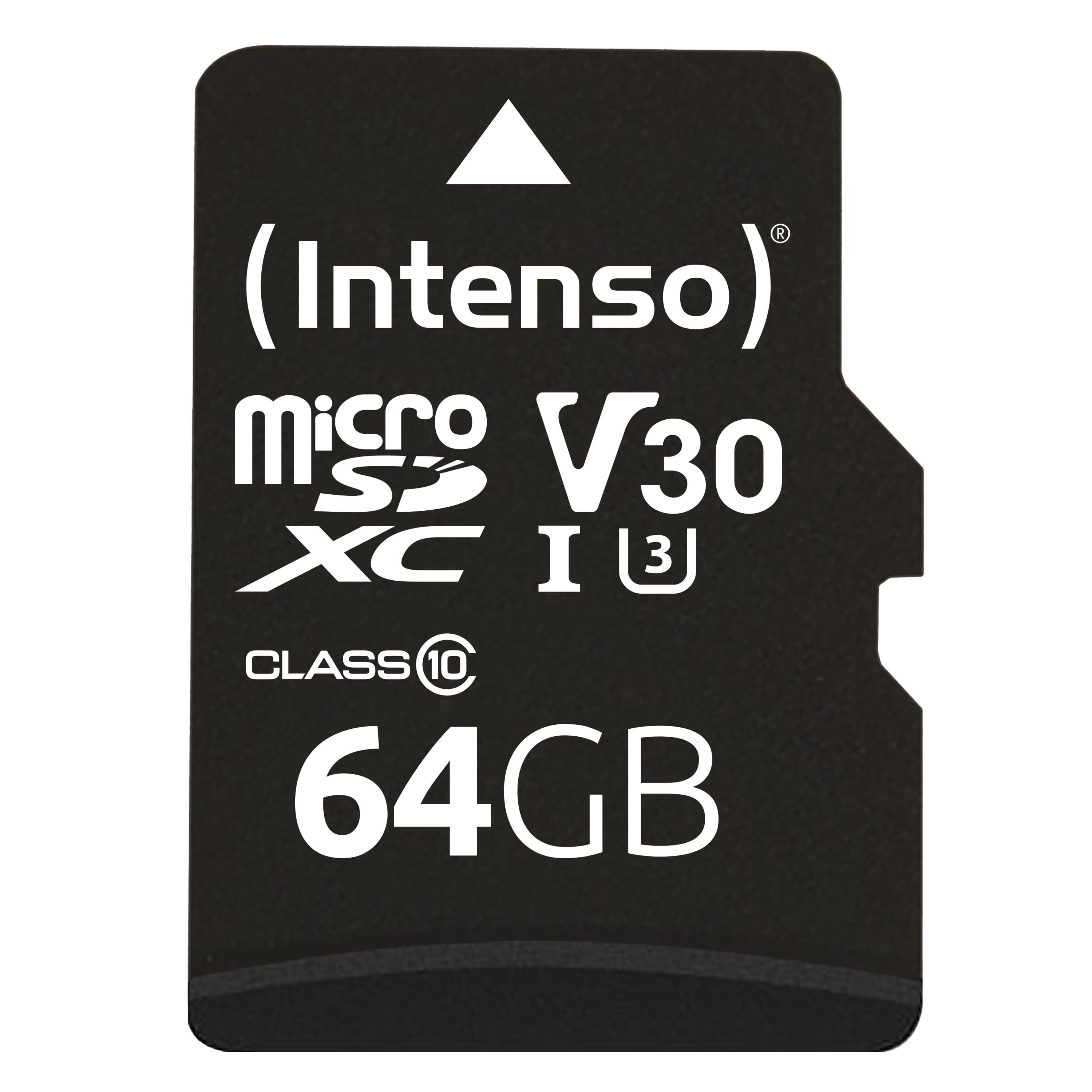 Intenso Flash-Speicherkarte (microSDXC-an-SD-Adapter inbegriffen)