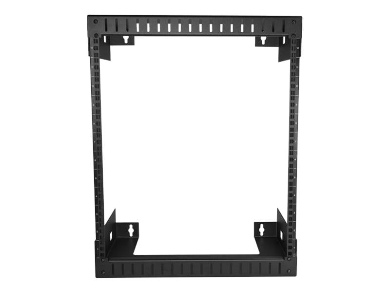 StarTech.com 2-Pfosten 12HE Heavy-Duty Wandmontage Netzwerk-Rack, 19" Open Frame Server Rack, 12" Tief, Wandmontage Daten-Rack für IT / AV / Patch Panel / Computer Geräte - Käfigmuttern und Schrauben inkl., Wandmontiertes Regal, 12U, 90 kg, Ablageschi