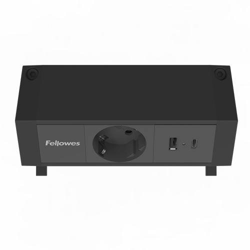 Fellowes 100137172, 2 m, Drinnen, Typ F, Schwarz, 1 AC-Ausgänge, 230 V