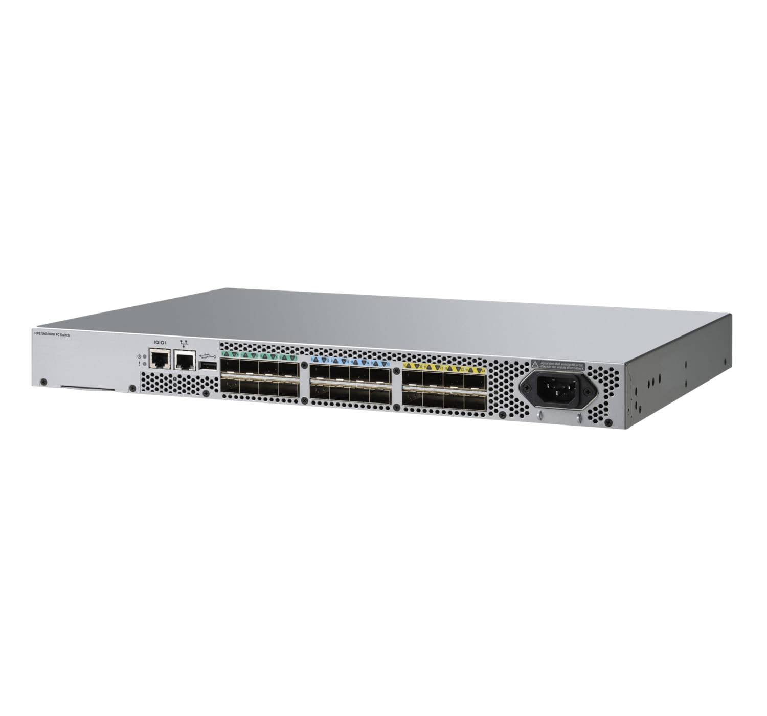 HPE SN3600B 32Gb 24-port/8-port Active Fibre Channel Switch - Switch - managed - 8 x 32Gb Fibre Channel SFP28 + 16 x 32Gb Fibre Channel SFP28 Ports on Demand (POD)