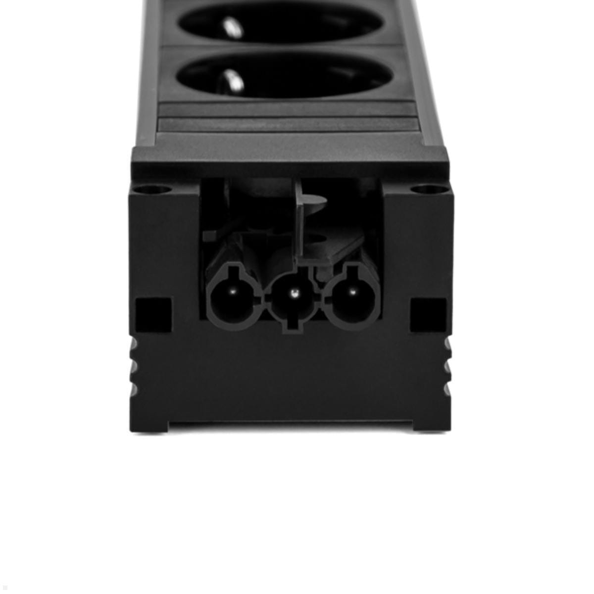 Bachmann STEP BASE - Steckdosenleiste - Wechselstrom 250 V - Eingabe, Eingang GST18i3 - Ausgangsanschlüsse: 4 (power CEE 7/3)
