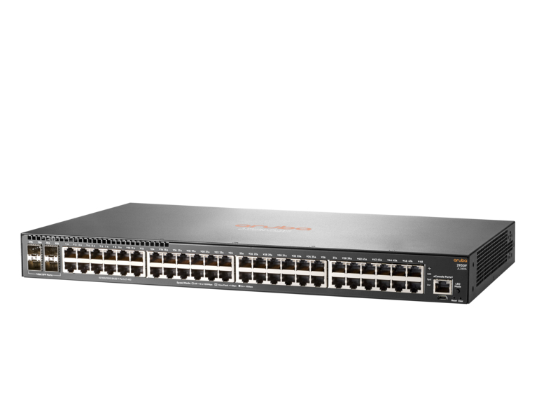 HPE Aruba Networking 2930F 48G 4SFP - Switch - L3 - managed - 48 x 10/100/1000 + 4 x Gigabit SFP (Uplink)