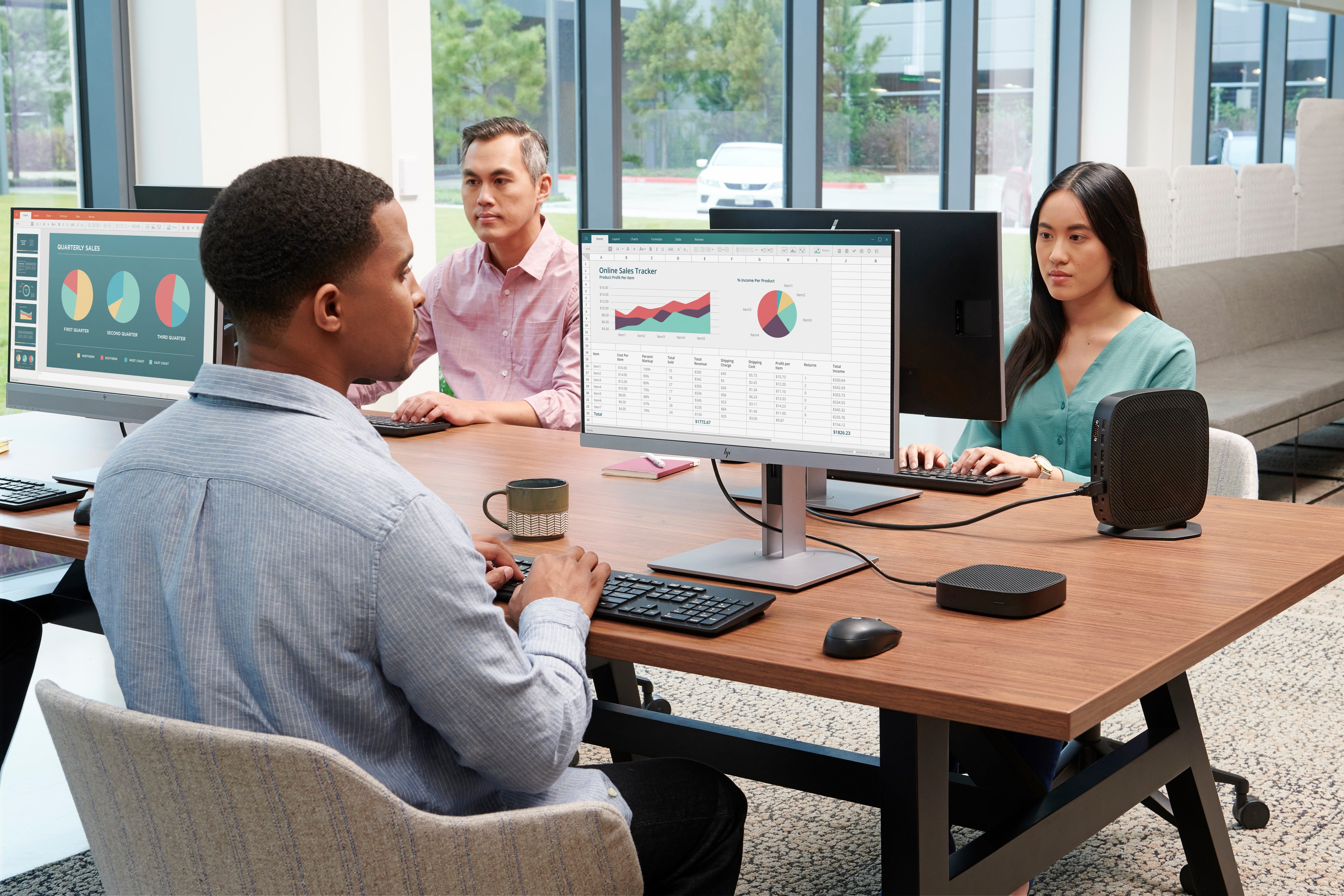 HP t430 - Thin Client - DTS - 1 x Celeron N4020