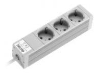 Rittal DK Socket strips in an aluminium duct - Steckdosenleiste - Wechselstrom 230 V - Ausgangsanschlüsse: 3 (power CEE 7/3)