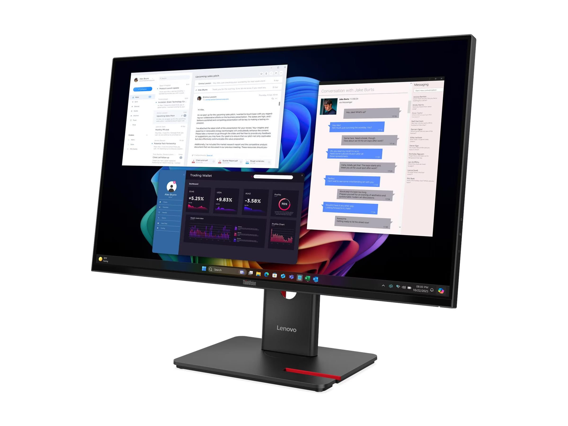 Lenovo ThinkVision T27UD-40 - LED-Monitor - 68.6 cm (27")