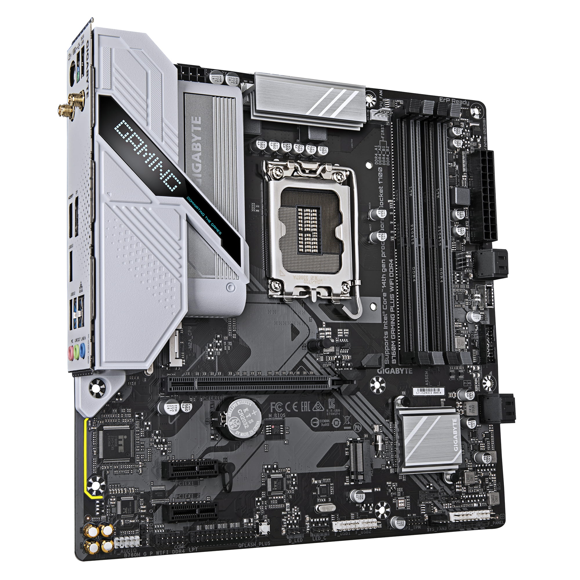 Gigabyte B760M GAMING PLUS WIFI DDR4 - Motherboard - micro ATX - LGA1700 Sockel - B760 Chipsatz - USB-C 3.2 Gen 1, USB 3.2 Gen 1 - Wi-Fi 6, Bluetooth, Gigabit LAN - Onboard-Grafik (CPU erforderlich)