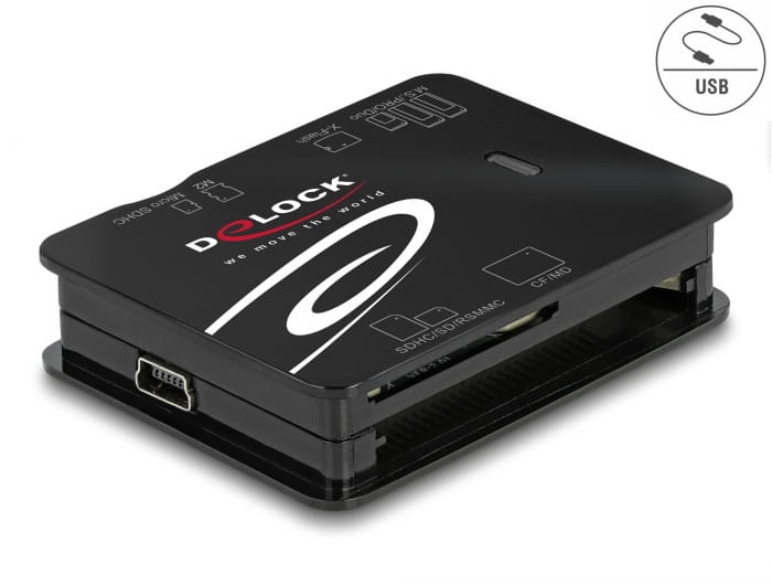 Delock Kartenleser (MMC, SD, xD, microSD, MS Micro, CFast Card)