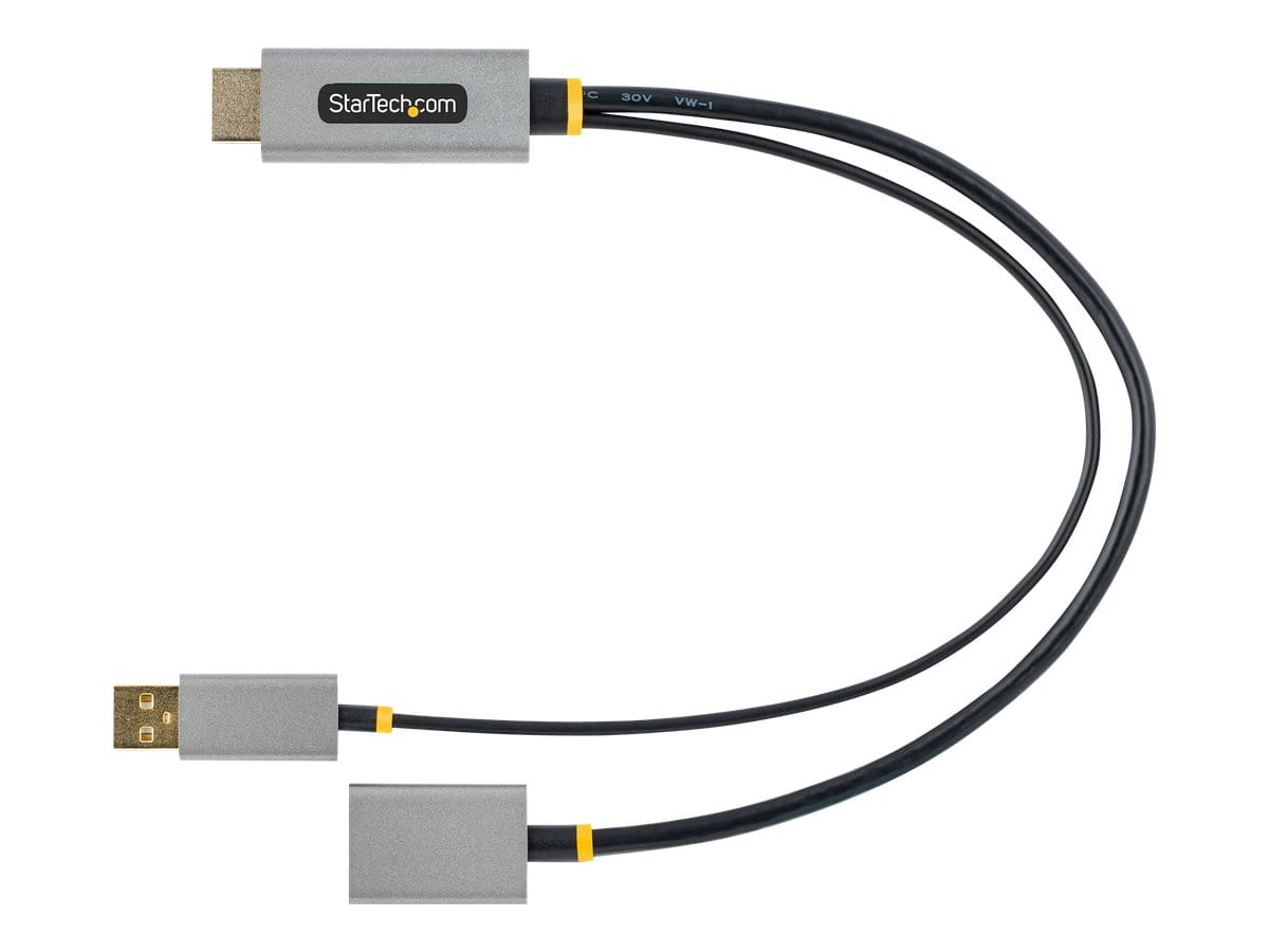StarTech.com 30 cm HDMI auf DisplayPort Adapter, 4K HDMI auf DP Kabel - Adapterkabel - HDMI, USB (nur Strom)