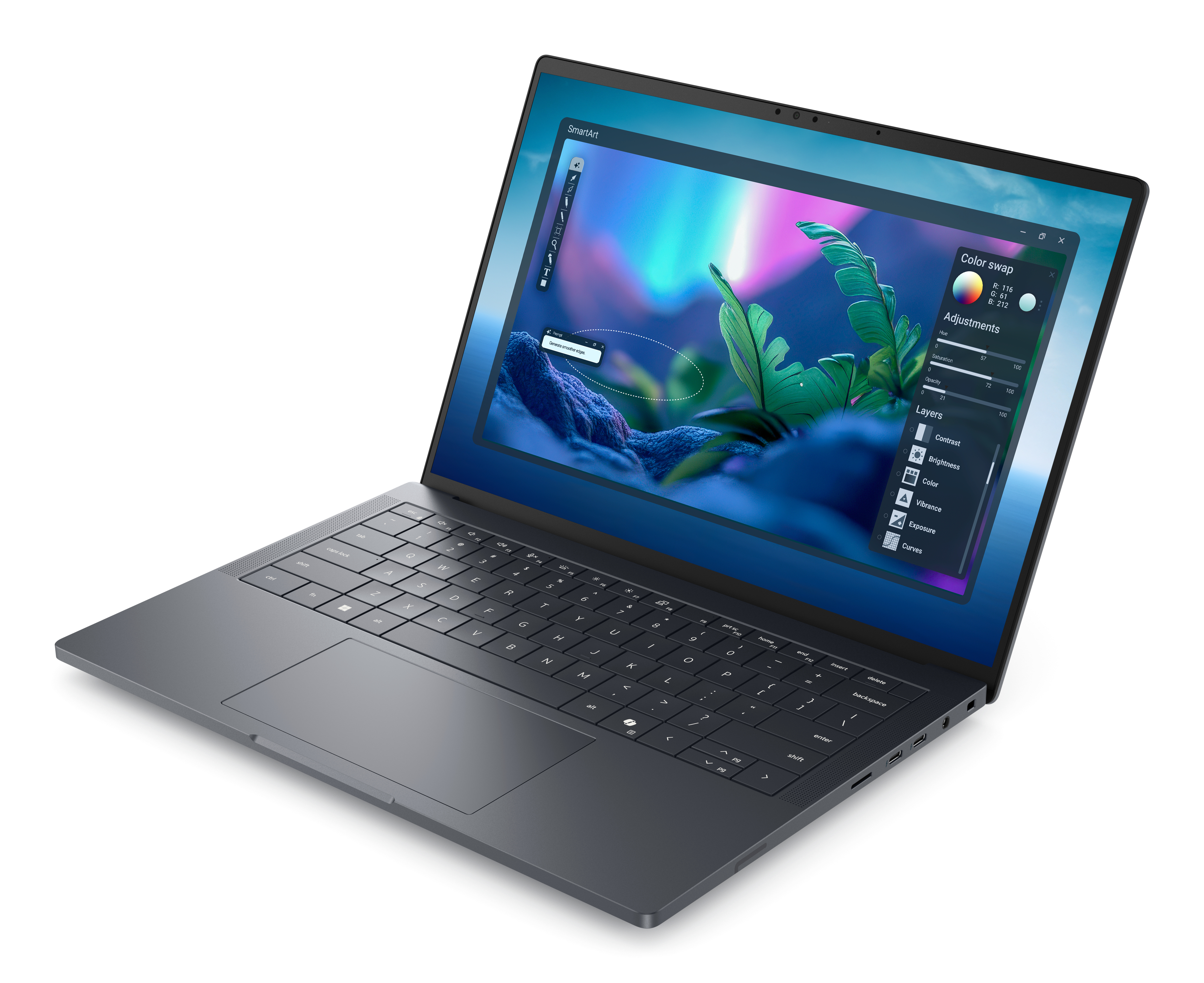 Dell Pro Max 14 Premium MA14250 - Intel Core Ultra 7 265H / 2.2 GHz - vPro Enterprise - Win 11 Pro - RTX PRO 2000 Blackwell - 32 GB RAM - 1 TB SSD SED, NVMe, TLC, Performance - 35.56 cm (14")