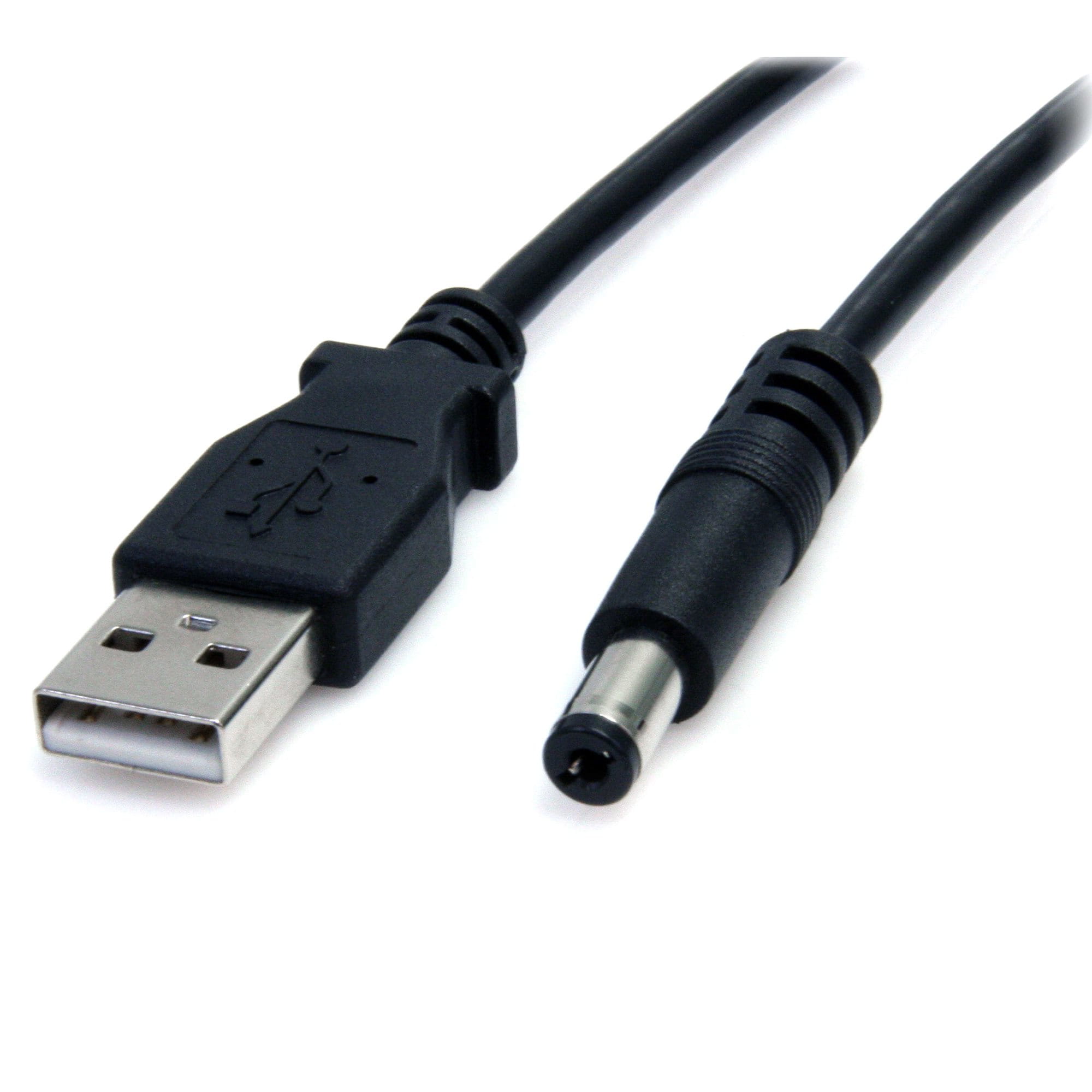 StarTech.com USB 2.0 auf Hohlstecker Typ N Kabel - USB A DC 5V 5,5mm Stecker Stromkabel Stecker 2m - Stromkabel - USB (nur Strom)