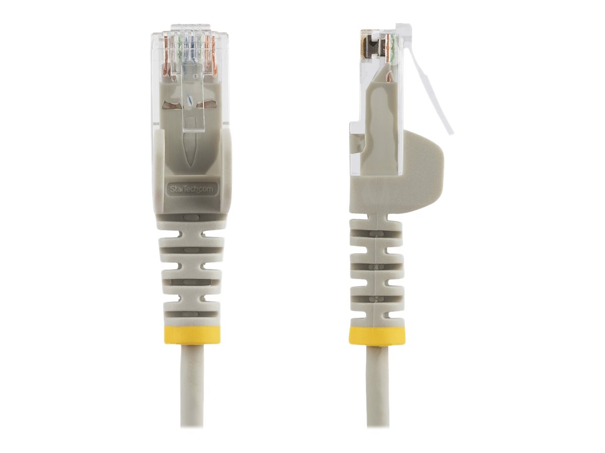 StarTech.com 50cm Slim LSZH CAT6 Ethernet Cable, 10 Gigabit Snagless RJ45 100W PoE Patch Cord, CAT 6 10GbE UTP Network Cable w/Strain Relief, Grey, ETL, Low Smoke Zero Halogen - Category 6 - 28AWG (N6PAT50CMGRS)