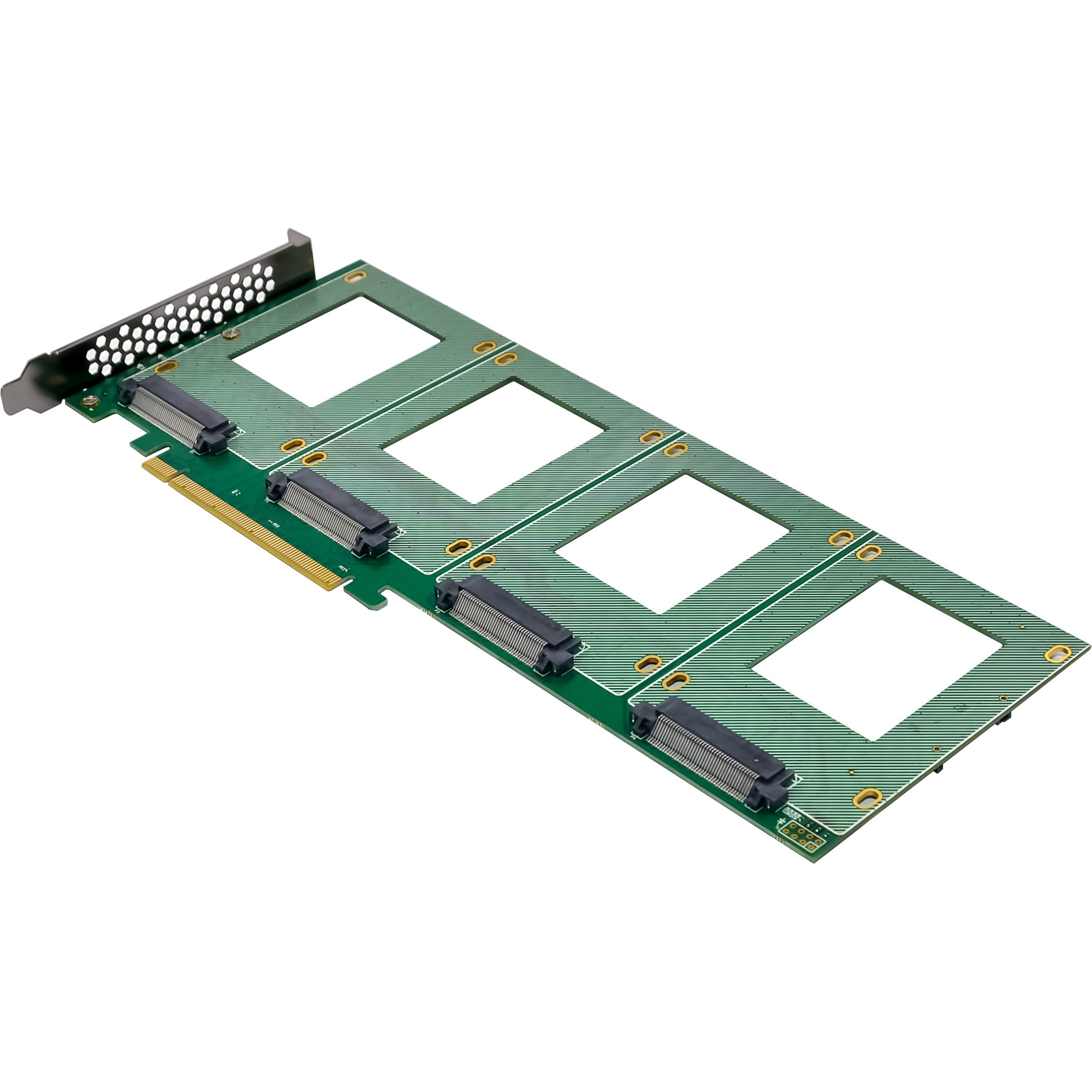 InLine PCIe Karte zu 4x intern U.2 NVMe SFF-8639 – Bifurcation - PCIe x16