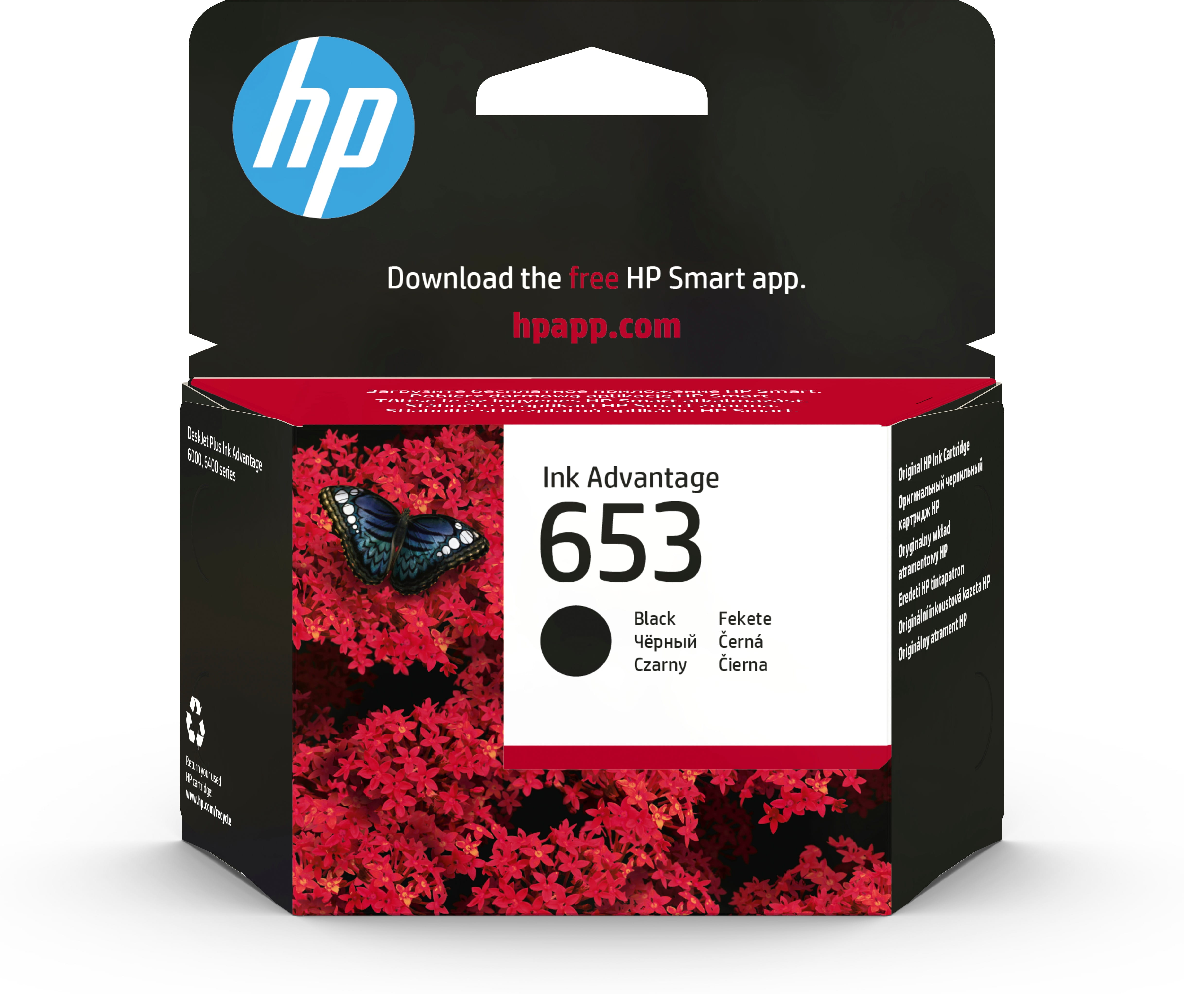 HP 653 - 6 ml - Schwarz - original - Ink Advantage