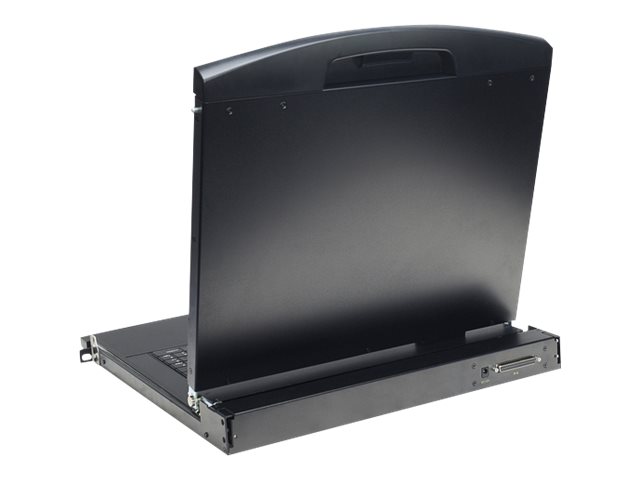 DIGITUS 17" LCD KVM Konsole, 8-Port VGA, französische Tastatur