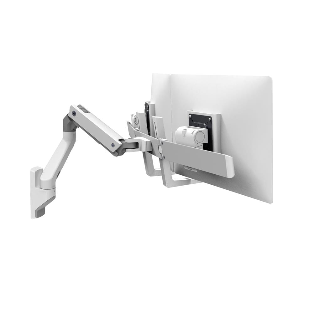 Ergotron HX - Befestigungskit (Gelenkarm, Verlängerung, Scharnierbogen, 2 Drehgelenke, Griff, Wandmontage) - für 2 LCD-Displays - weiß - Bildschirmgröße: bis zu 81,3 cm (bis zu 32 Zoll)