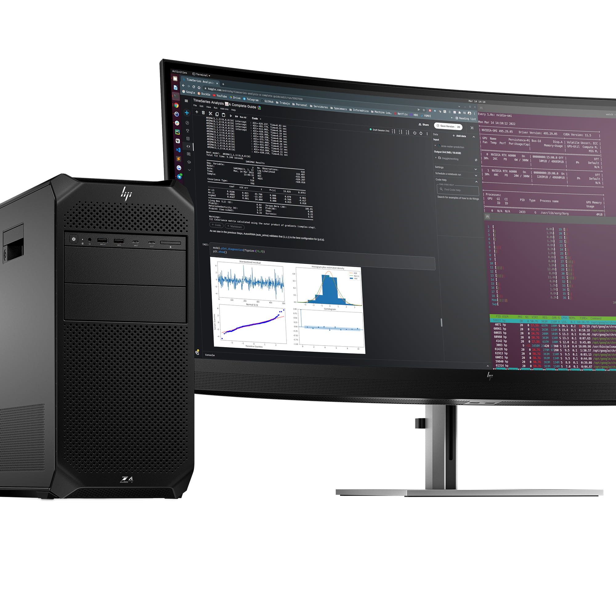HP Workstation Z4 G5 - Tower - 4U - 1 x Xeon W W3-2425 / 3 GHz