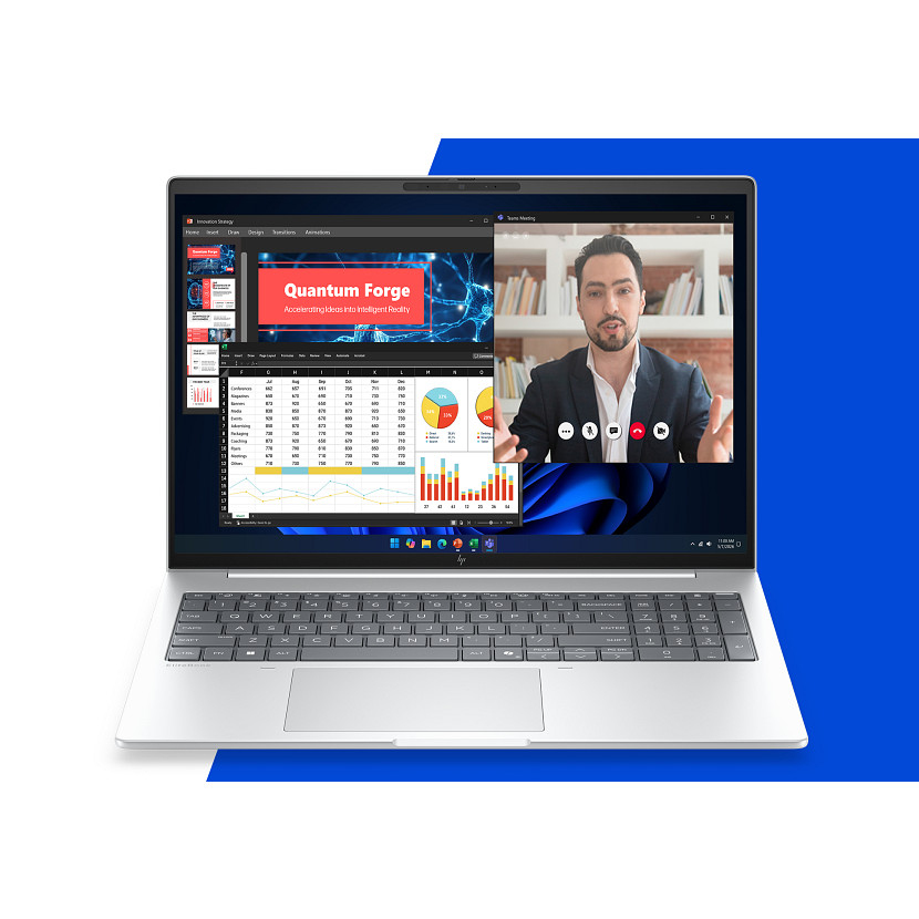 HP EliteBook 8 G2i 16 inch Notebook Next Gen AI PC, 40,6 cm (16"), 1920 x 1200 Pixel, 512 GB, SSD, Windows 11 Pro, Silber