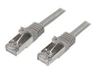 StarTech.com Startech 5m CAT6 Ethernet Cable, 10 Gigabit Shielded Snagless RJ45 100W PoE Patch Cord, CAT 6 10GbE SFTP Network Cable w/Strain Relief, Grey, Wiring is UL Certified/TIA - Category 6 - 26AWG (N6SPAT5MGR)