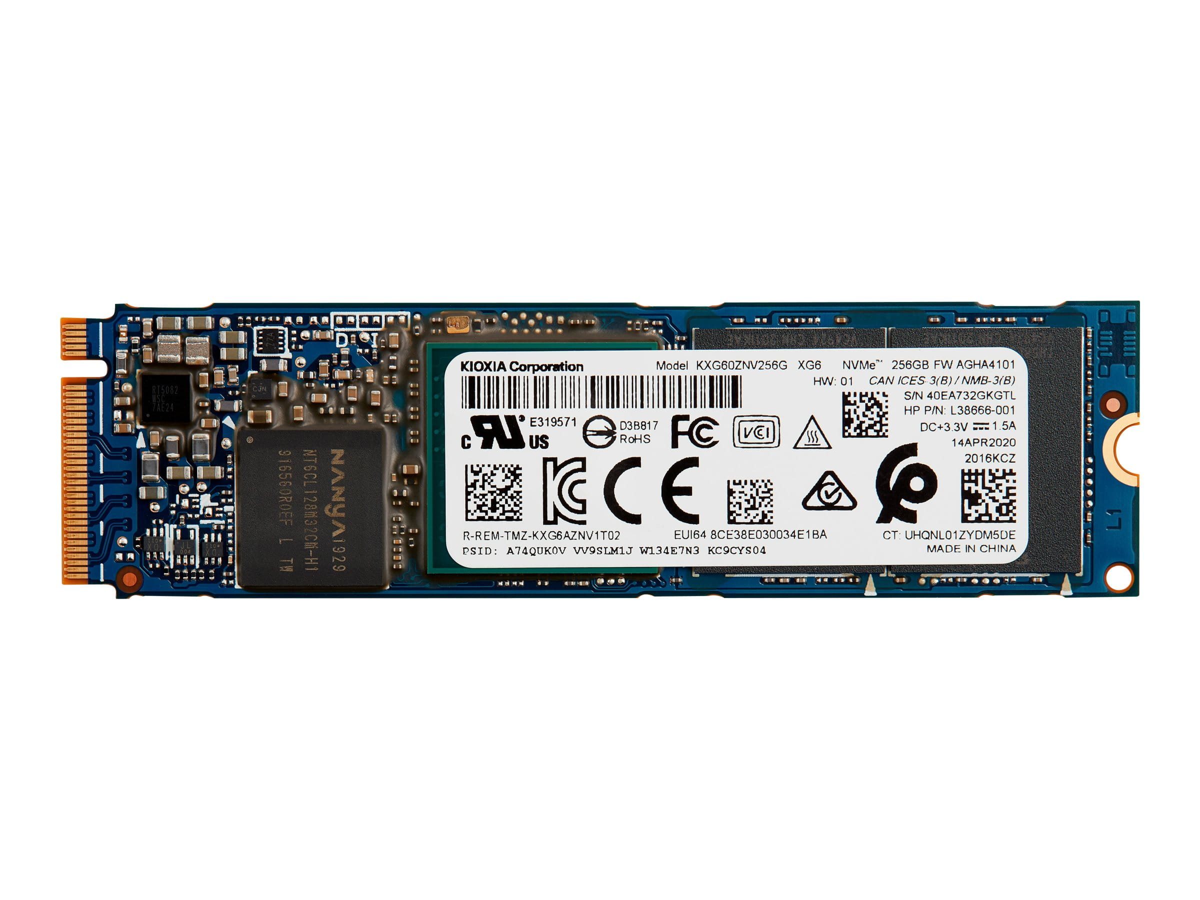 HP  SSD - 256 GB - intern - M.2 - PCIe 3.0 x4 (NVMe)