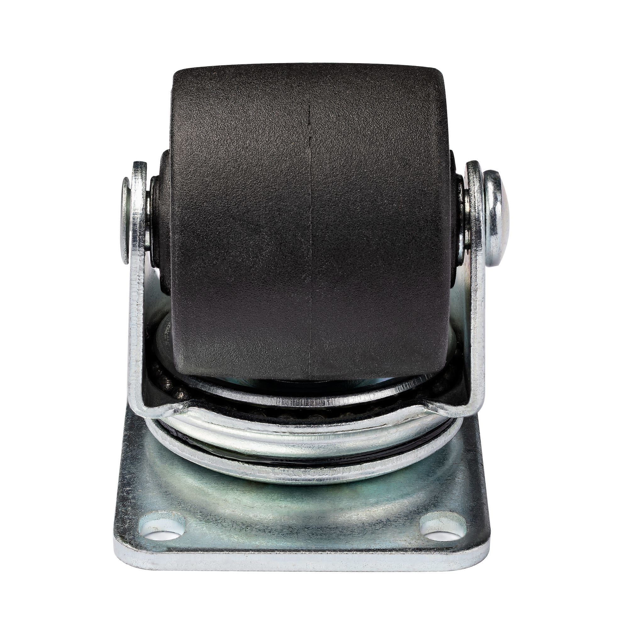 StarTech.com Heavy Duty Casters for Server Racks/Cabinets, Set of 4 Universal M6 2-inch Swivel Caster Kit, 45x75mm Pattern, Replacement Caster Wheels for 4 Post Racks, Steel/Plastic - 4-Pack Rolling Caster Kit (RKCASTER2)