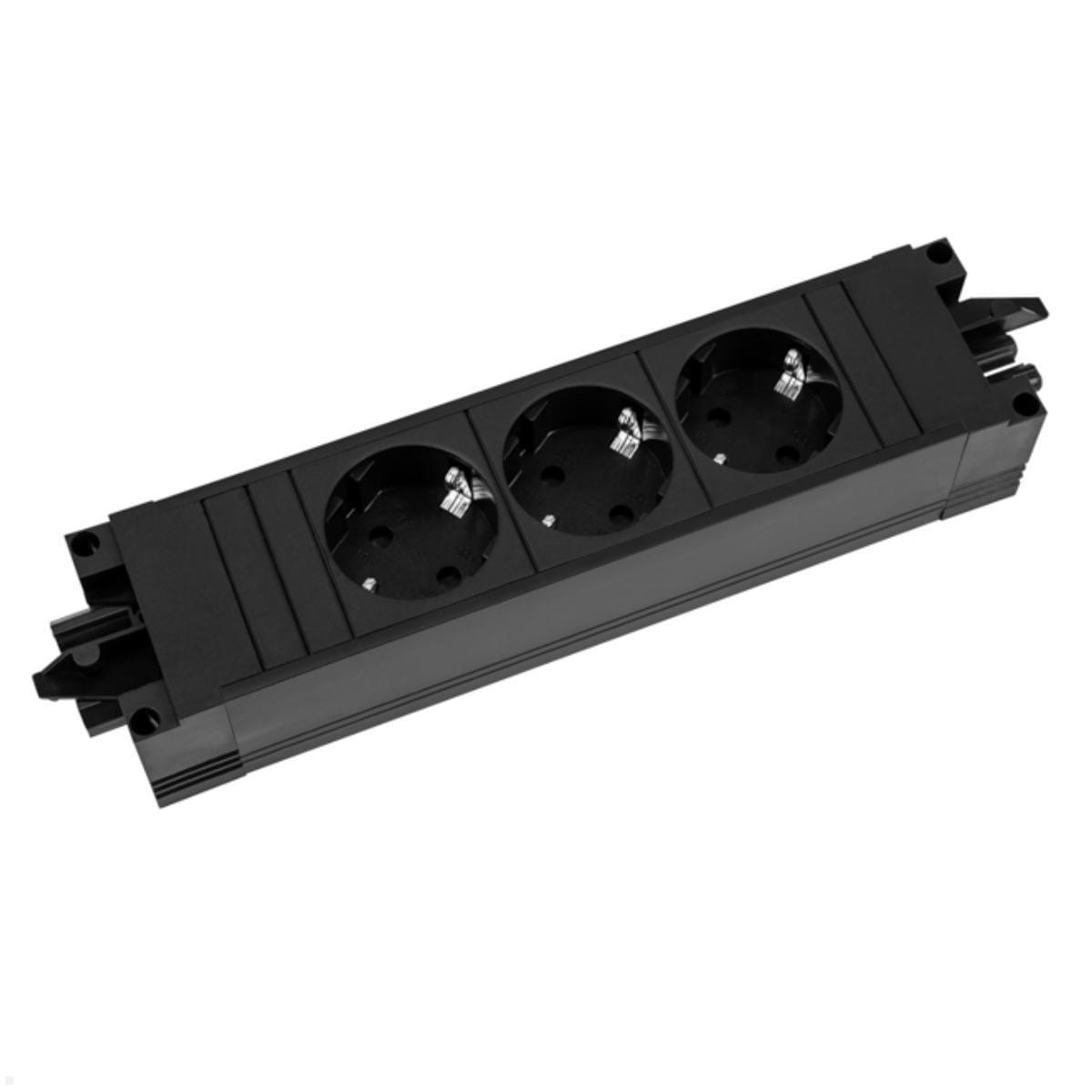 Bachmann STEP BASE - Steckdosenleiste - Wechselstrom 250 V - Eingabe, Eingang GST18i3 - Ausgangsanschlüsse: 3 (power CEE 7/3)