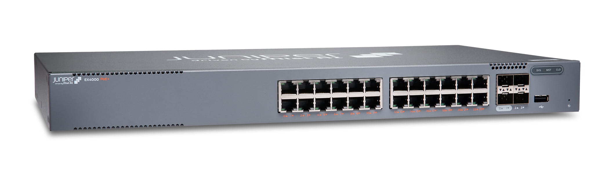 Juniper EX Series EX4000-24P - Switch - L3 - managed - 24 x 10/100/1000 (PoE+)