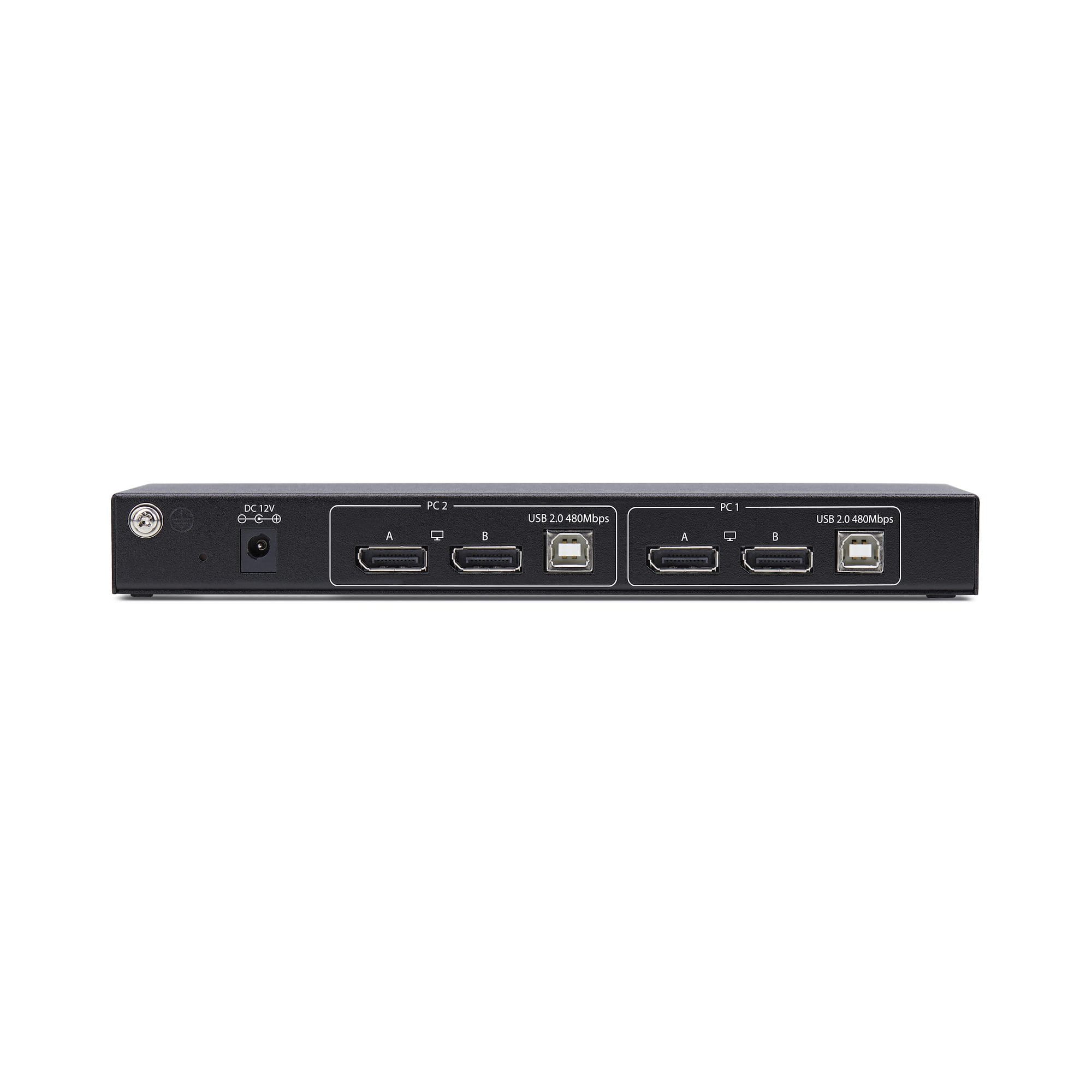 StarTech.com 2-Port Dual-Monitor DP KVM Switch