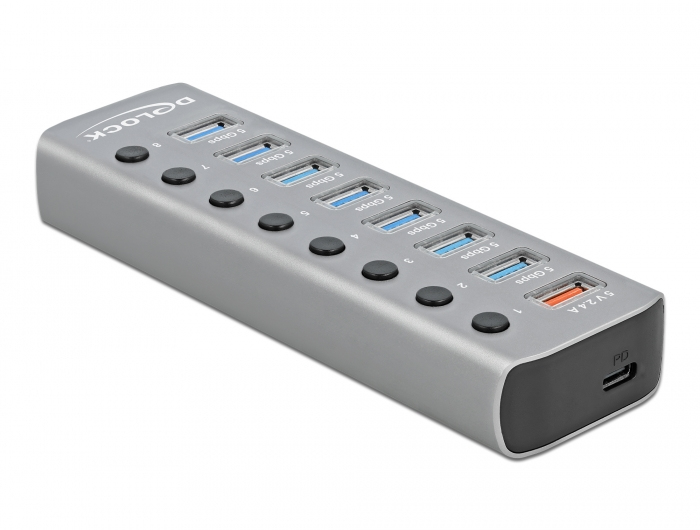 Delock Hub - 7 x USB 3.2 Gen 1 - Desktop