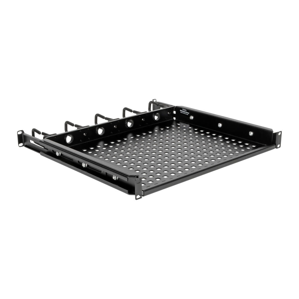 Tripp Cantilevered Steel Rack Shelf - 1U, Vented, Integrated Cable Rings, 14.2 in. Deep, Holds up to 50 lb. - Rack - Regal - 1U - 48.3 cm (19")
