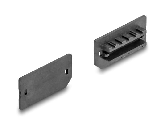 Delock Schutzumschlag - für USB Typ-E Schlüssel A oder Schlüssel B weiblich - Schwarz (Packung mit 10)