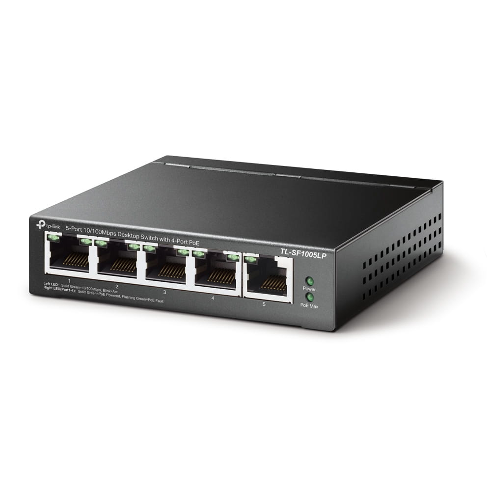 TP-LINK TL-SF1005LP - V1 - Switch - unmanaged - 5 x 10/100 (4 PoE)