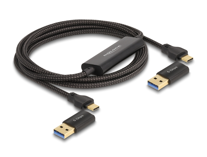 Delock USB-Kabel-Kit - 24 pin USB-C (M) zu 24 pin USB-C (M)