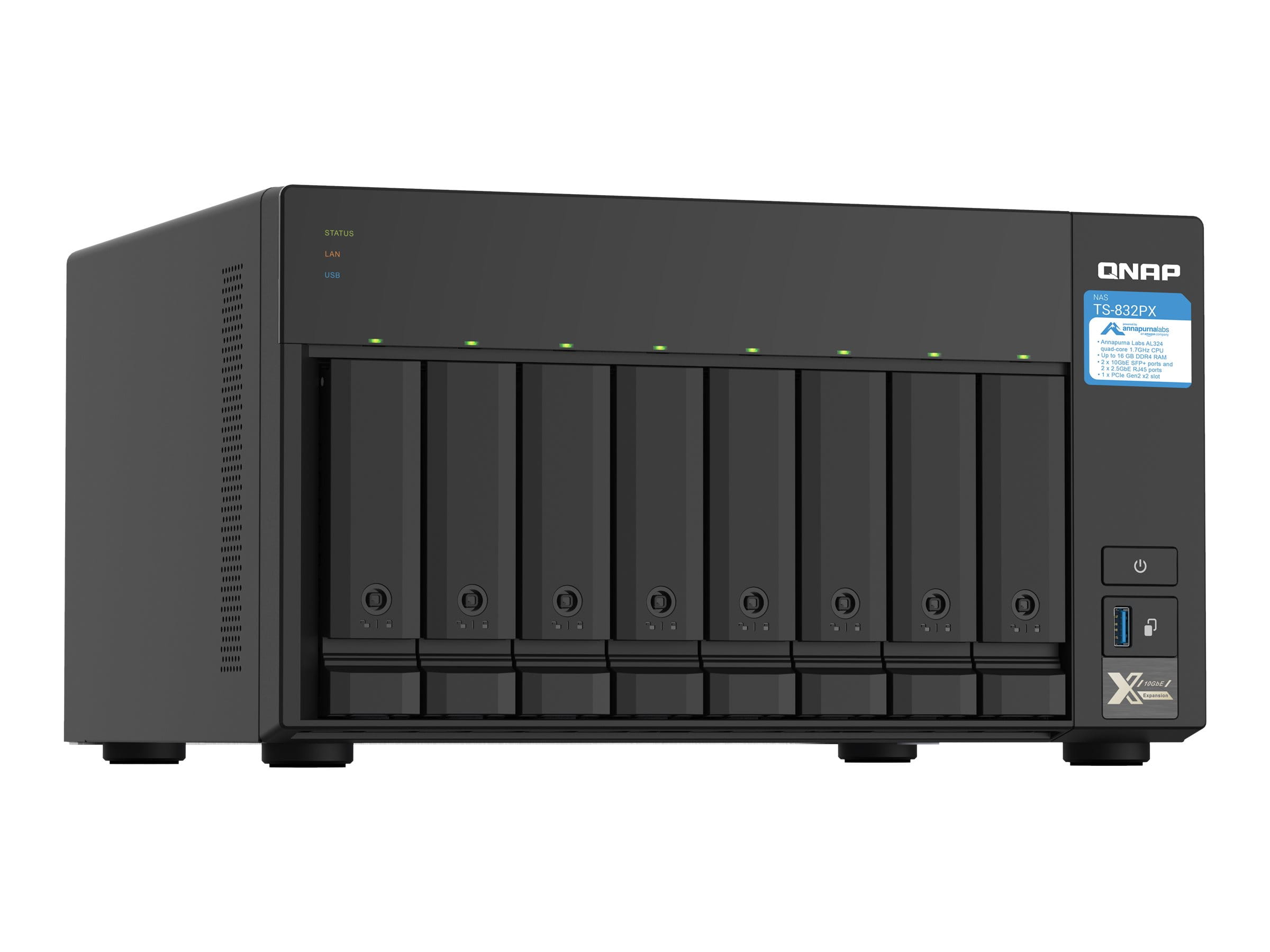 QNAP TS-832PX-4G - NAS-Server - 8 Schächte