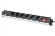 DIGITUS 6-fach Office-Steckdosenleiste mit 3x USB-Anschlüssen