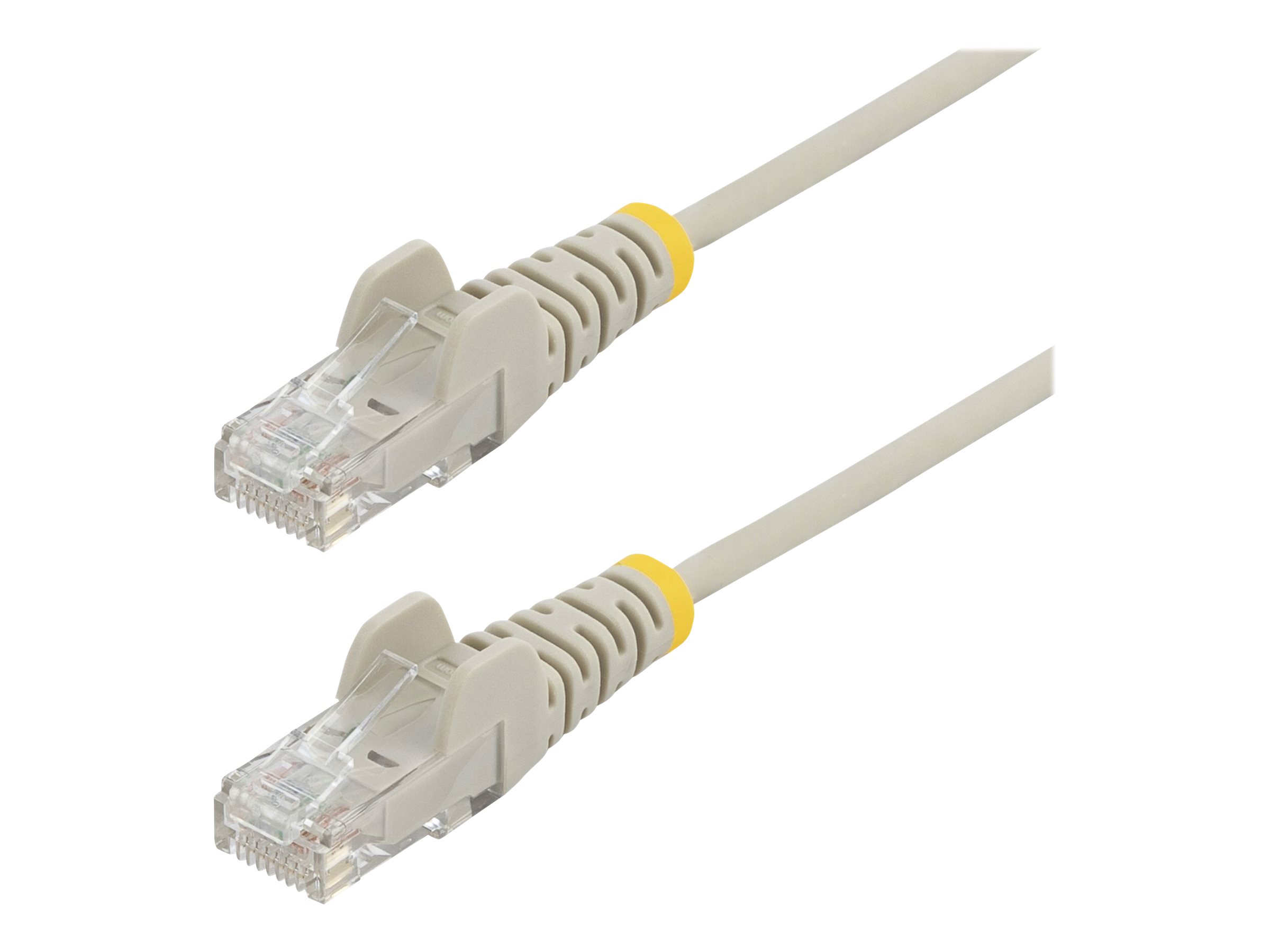 StarTech.com 1.5m Slim LSZH CAT6 Ethernet Cable, 10 Gigabit Snagless RJ45 100W PoE Patch Cord, CAT 6 10GbE UTP Network Cable w/Strain Relief, Grey, ETL, Low Smoke Zero Halogen - Category 6 - 28AWG (N6PAT150CMGRS)