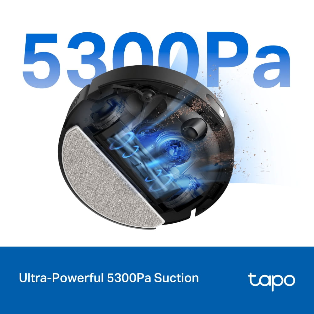 TP-LINK Tapo RV30 Max Plus, Staubbeutel, Schwarz, Rund, Staubbeutel, Ladend, Purification, 55 dB