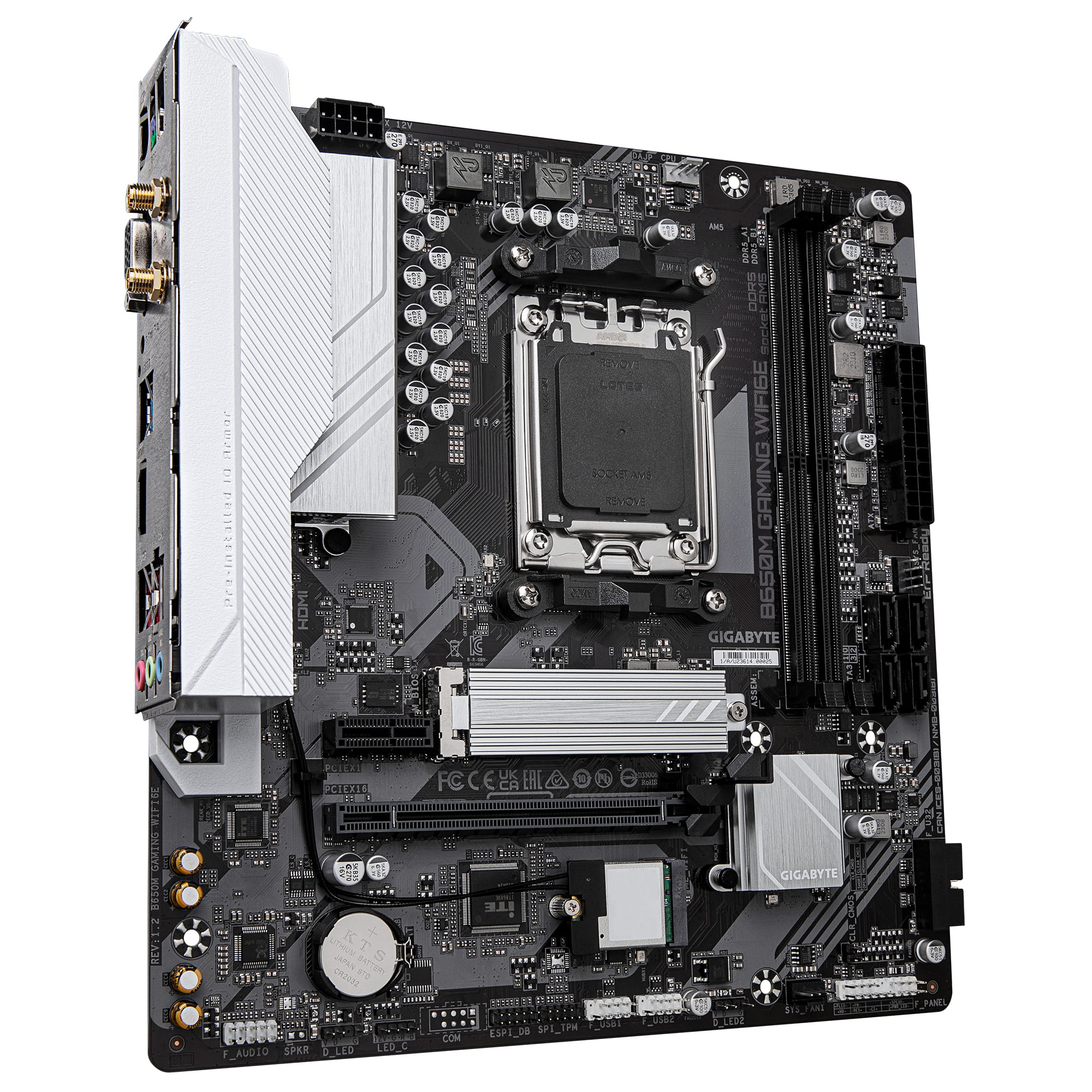 Gigabyte B650M GAMING WIFI6E - Motherboard - micro ATX - Socket AM5 - AMD B650 Chipsatz - USB 3.2 Gen 1 - 2.5 Gigabit LAN, Bluetooth, Wi-Fi 6E - Onboard-Grafik (CPU erforderlich)