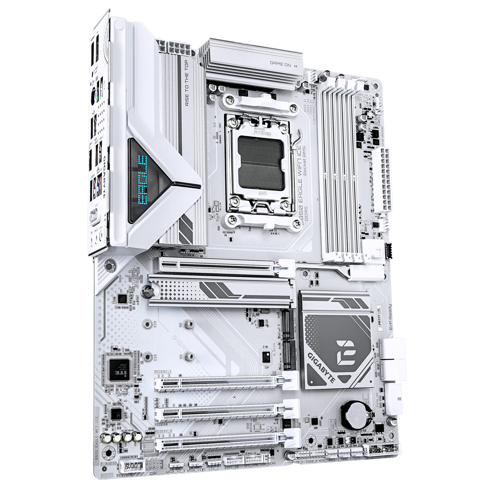 Gigabyte B850 EAGLE WIFI7 ICE - Motherboard - ATX - Socket AM5 - AMD B850 Chipsatz - USB-C 3.2 Gen 1, USB 3.2 Gen 1, USB 3.2 Gen 2 - Bluetooth, 2.5 Gigabit LAN, Wi-Fi 7 - Onboard-Grafik (CPU erforderlich)