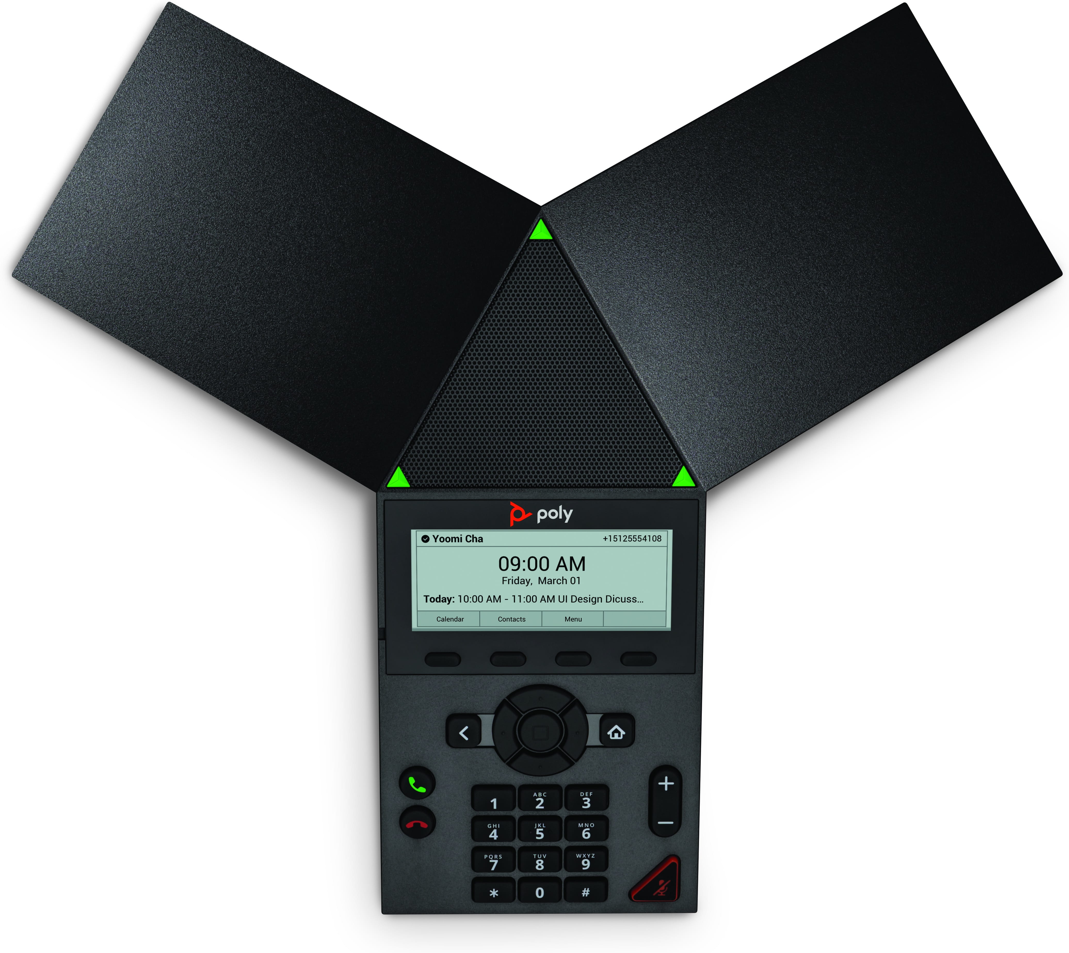Poly Trio 8300 NR - VoIP-Konferenztelefon - mit Bluetooth-Schnittstelle mit Rufnummernanzeige/Anklopffunktion - IEEE 802.11a/b/g/n (Wi-Fi)