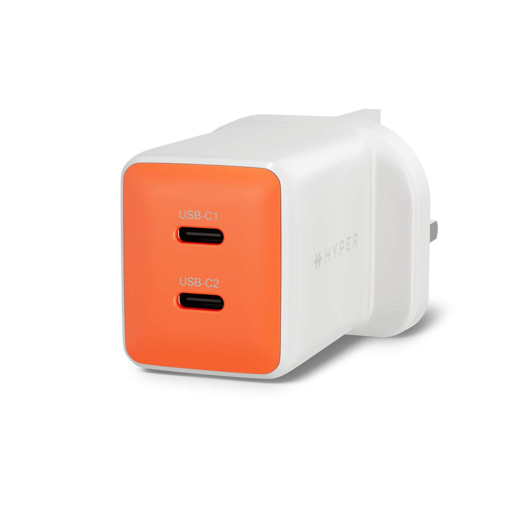 Targus HyperJuice Flex 45W GaN, Drinnen, AC, Weiß, Orange