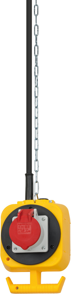 Brennenstuhl 1151960010, Dreiphasig, Neopren, Kunststoff, Schwarz, Blau, Rot, Gelb, 4 AC-Ausgänge, 5 m, 230/400 V