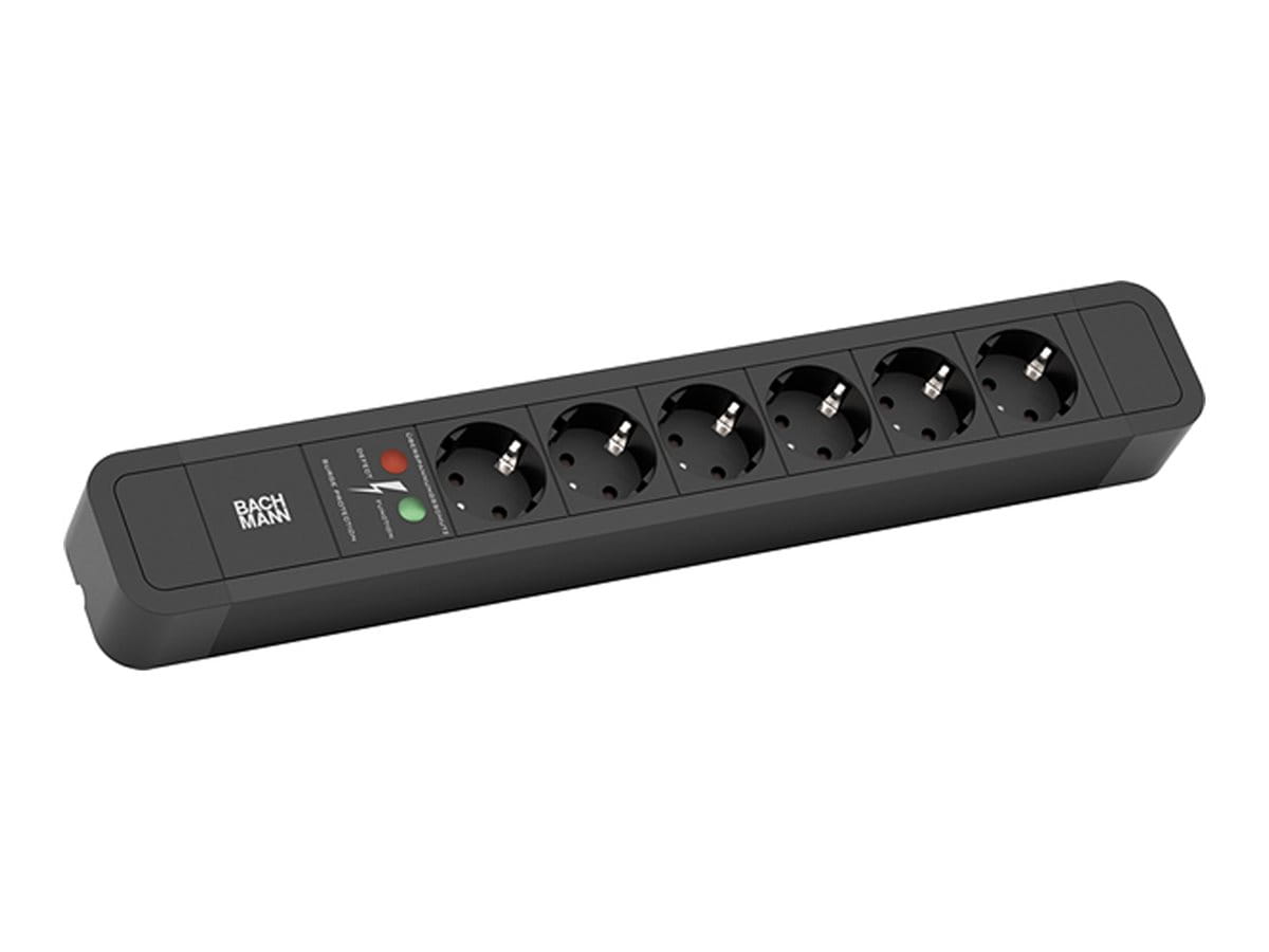 Bachmann PRIMO 2 - Steckdosenleiste - Wechselstrom 250 V - Eingabe, Eingang power CEE 7/7 - Ausgangsanschlüsse: 6 (power CEE 7/3)