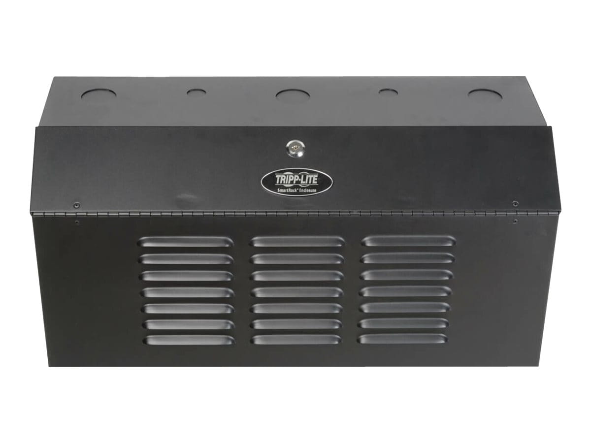 Tripp Eaton Tripp Lite Series 4U Wall Mount Low Profile Secure Rack Enclosure Cabinet Vertical - Schrank Netzwerkschrank - geeignet für Wandmontage - Schwarz - 4U - 48.3 cm (19")